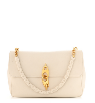 Tom Ford TOM FORD Smooth Leather Chain Shoulder Bag with Carabiner Clasp