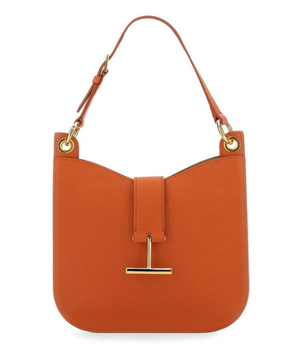 Tom Ford Grain Leather T-Hardware Small Crossbody Bag