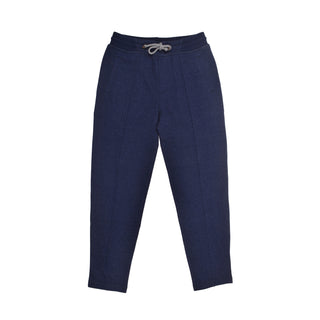 Brunello Cucinelli Mens 100% Cashmere Jersey Drawstring Sweatpants with Vertical Seams