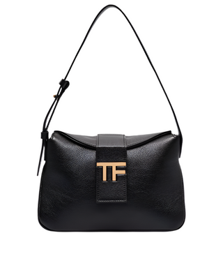 Tom Ford Grained Leather TF Hardware Shoulder Bag