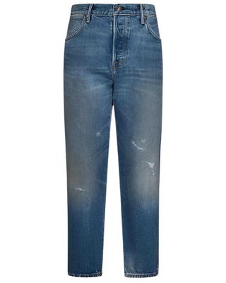 Tom Ford Tom Ford Distressed Denim Straight-Leg Jeans