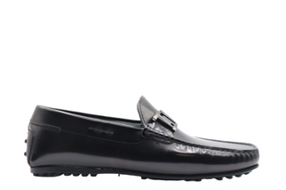 Tods Polished Leather Side-Strap Gommino Driving Shoes