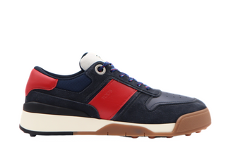 Tods Suede and Leather Contrast Panel Low-Top Sneakers