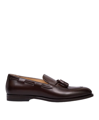 Brunello Cucinelli Brown leather loafers with tassels