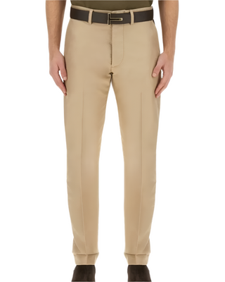 Tom Ford Cotton-Blend Straight-Leg Tailored Trousers