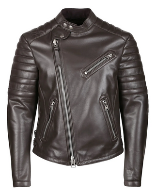 Tom Ford Tom Ford Leather Quilted Asymmetrical Biker Jacket