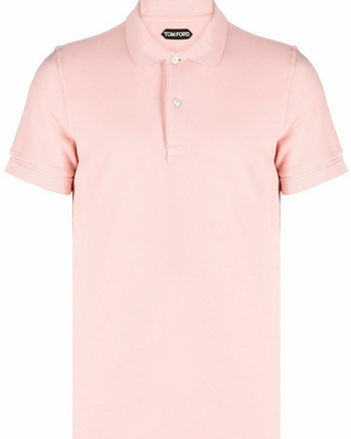 Tom Ford Cotton Pique Polo Shirt in Pink