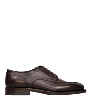 Brunello Cucinelli Mens Leather Loafers in Brown