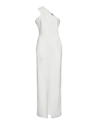 Tom Ford Asymmetric One-Shoulder Maxi Dress White