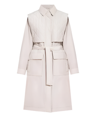 Brunello Cucinelli Quilted Shell Belted Trench Coat