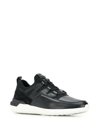 Tods Multi-Material Speed-Lacing Low-Top Sneakers