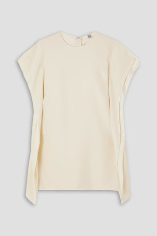 TOTEME DRAPED CREPE TOP - Size 34