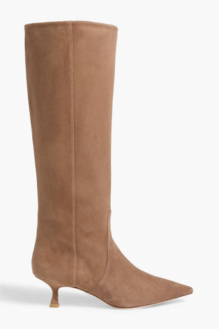 STUART WEITZMAN NAOMI 50 SUEDE KNEE BOOTS - Size 7.5