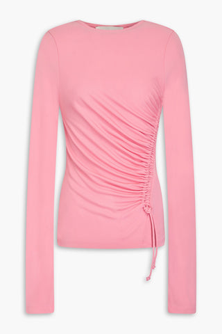 RÓHE RUCHED JERSEY TOP - Size 38