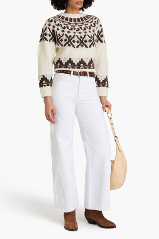 FRAME HIGH-RISE WIDE-LEG JEANS - Size 30