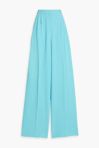 SALONI CREPE WIDE-LEG PANTS - Size 10