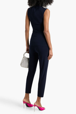 NORMA KAMALI STRETCH-JERSEY TURTLENECK TOP - Size 42