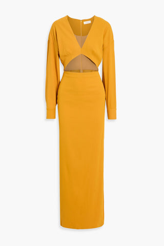LAPOINTE CUTOUT CREPE MAXI DRESS - Size 4