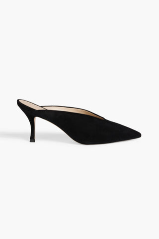 STUART WEITZMAN LULAH SUEDE MULES - Size 7