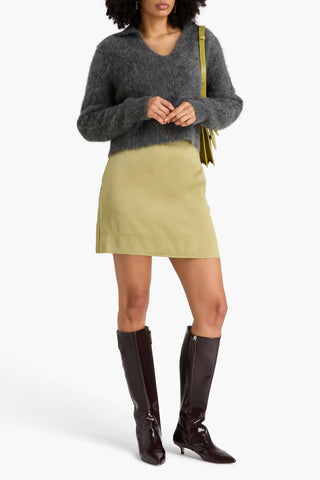 TOTEME SATIN-CREPE MINI SKIRT - Size 40