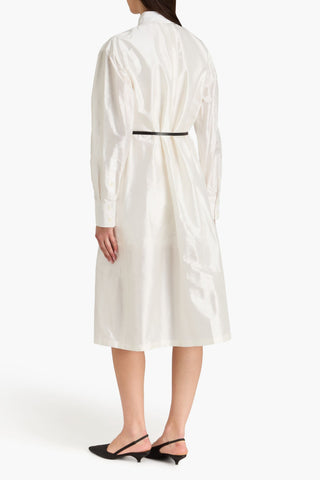ALTUZARRA ELVIE LAYERED SILK-TAFFETA SHIRT DRESS - Size 40