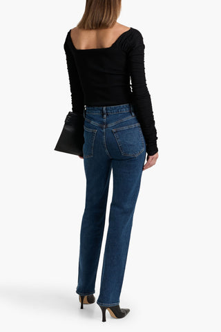 FRAME THE RULER HIGH-RISE STRAIGHT-LEG JEANS - Size 27