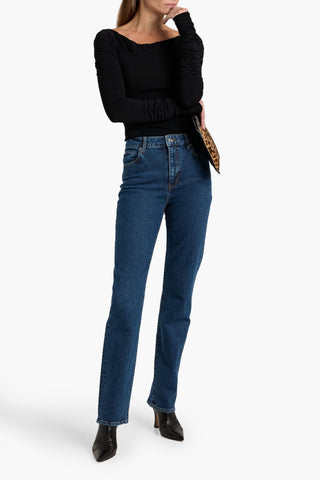FRAME THE RULER HIGH-RISE STRAIGHT-LEG JEANS - Size 27