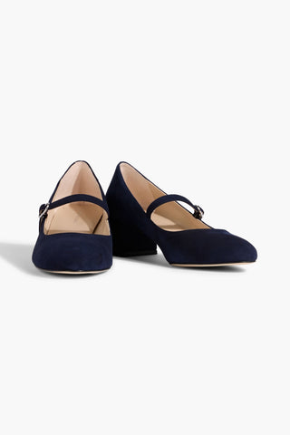 STUART WEITZMAN GABBY 45 SUEDE MARY JANE PUMPS - Size 9