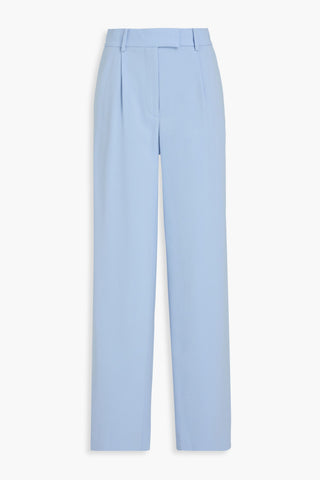 SIMKHAI NOVIA PLEATED CREPE STRAIGHT-LEG PANTS - Size 4