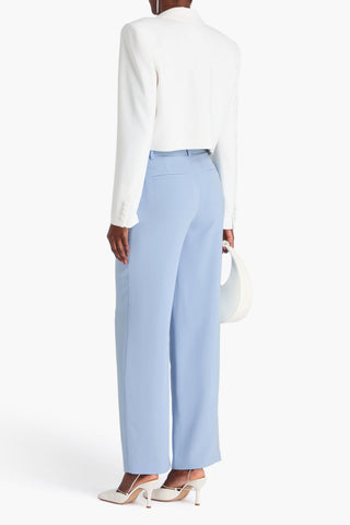 SIMKHAI NOVIA PLEATED CREPE STRAIGHT-LEG PANTS - Size 4