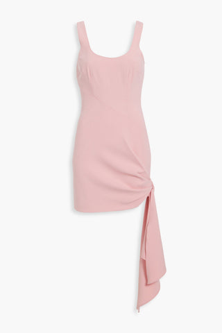 CINQ À SEPT SHARON KNOTTED CREPE MINI DRESS - Size 0