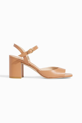 STUART WEITZMAN TIA 75 LEATHER SANDALS - Size 7