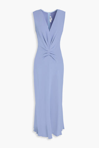 VICTORIA BECKHAM RUCHED CADY MIDI DRESS - Size 12