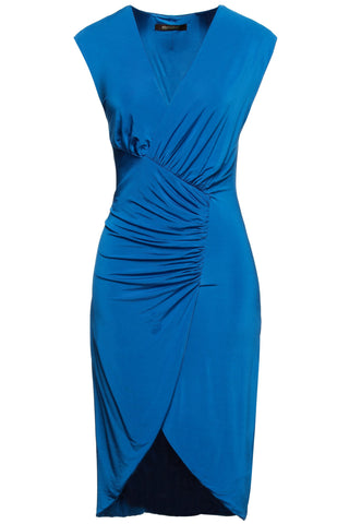 ROBERTO CAVALLI RUCHED STRETCH-JERSEY DRESS - Size 46