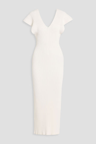ALTUZARRA RIBBED-KNIT MAXI DRESS - Size S