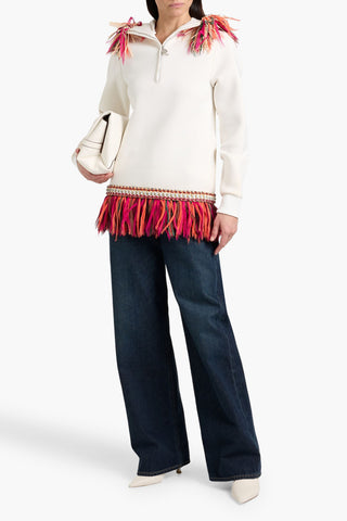 PUCCI EMBELLISHED JERSEY SWEATSHIRT - Size XS