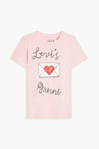 LEVI'S PRINTED SLUB JERSEY T-SHIRT - Size XS