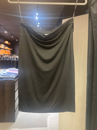 Tom Ford Smooth Draped Midi Skirt with Side Closure