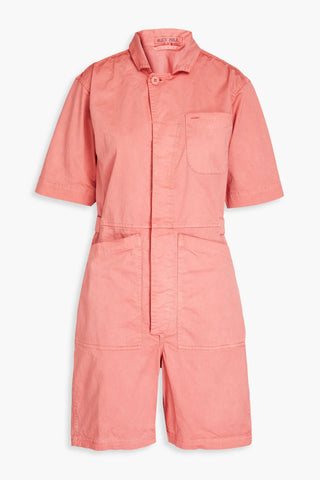 ALEX MILL STRETCH-COTTON POPLIN PLAYSUIT - Size S