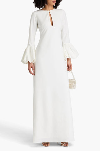 MARCHESA NOTTE CUTOUT CREPE MAXI DRESS - Size 6