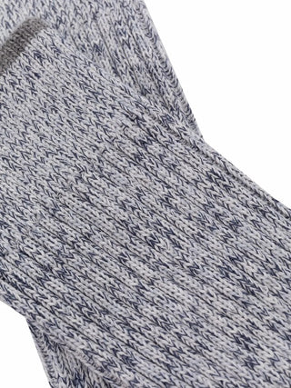 Brunello Cucinelli Marled Ribbed Crew Socks with Contrast Cuff