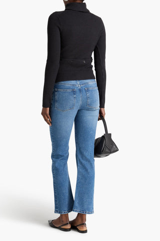 PROENZA SCHOULER RIBBED-KNIT TURTLENECK SWEATER - Size M
