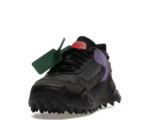 OFF WHITE Mixed-Material Low-Top Sneakers with Sawtooth Sole