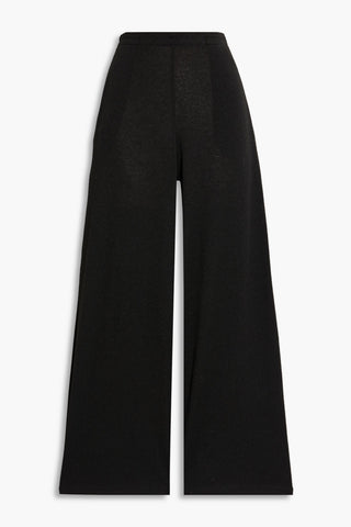 VINCE CROPPED KNITTED WIDE-LEG PANTS - Size XS