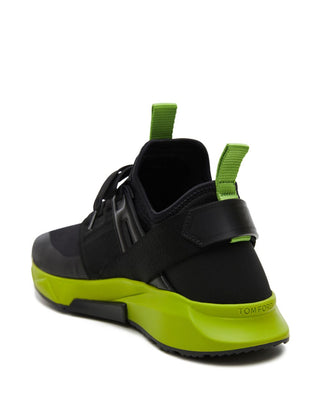 Tom Ford Mesh Lace-Up Low-Top Sneakers with Contrast Sole