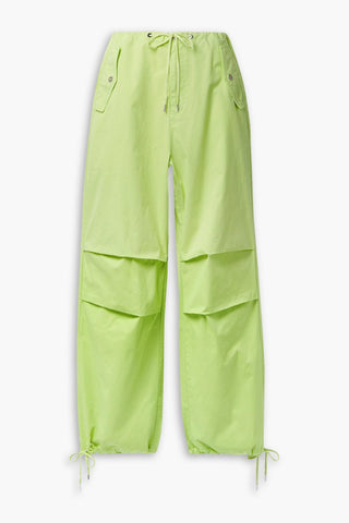 DION LEE SUNFADE COTTON-TWILL TAPERED PANTS - Size 12