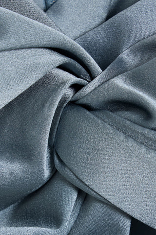 MICHELLE MASON TWISTED CUTOUT SILK-SATIN GOWN - Size 4