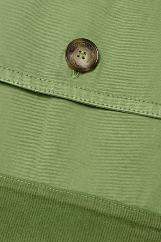 STELLA MCCARTNEY CORDUROY-TRIMMED COTTON-TWILL SHIRT - Size 40