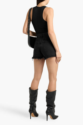 FRAME THE DARE DISTRESSED DENIM SHORTS - Size 25