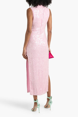 LAPOINTE SEQUINED CHIFFON MIDI DRESS - Size 2